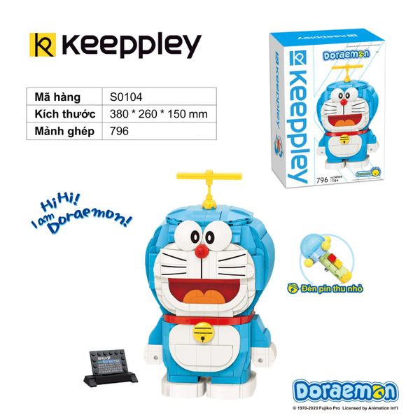  Đồ Chơi Lắp Ráp KEEPPLEY Doraemon Large Doraemon S0104 Building Block 