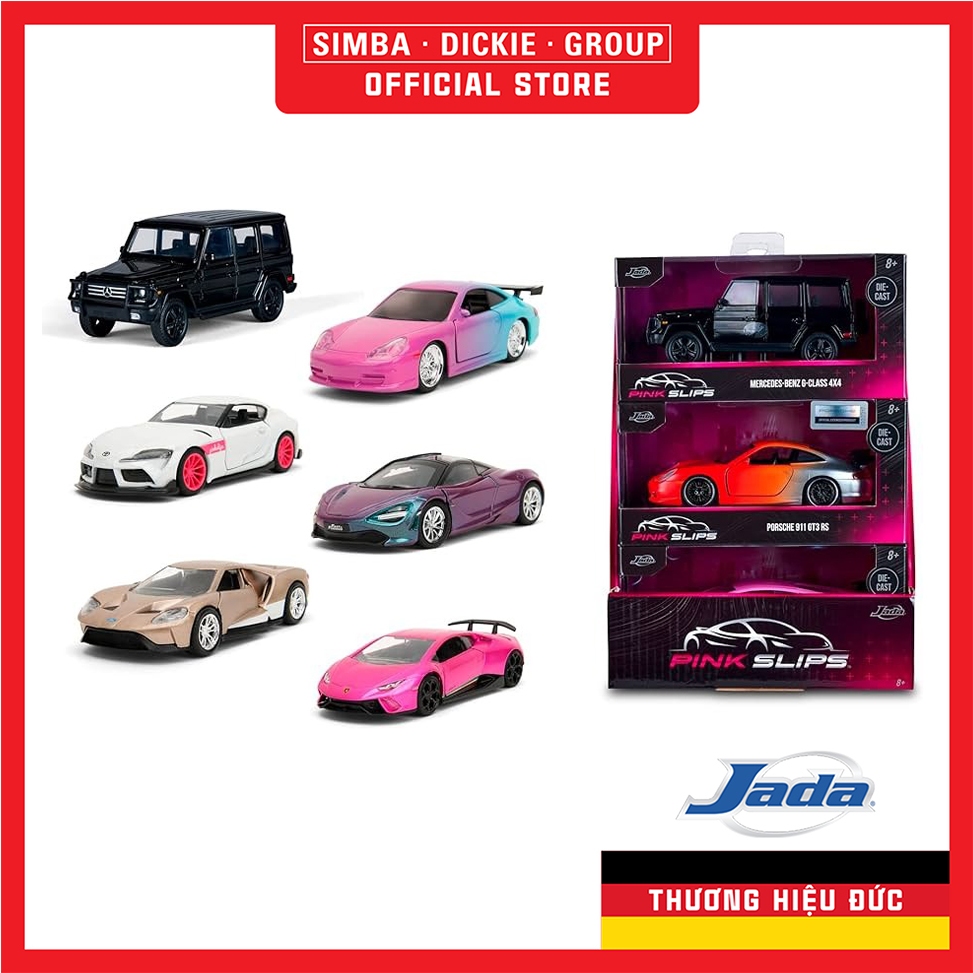  Đồ Chơi Xe Mô Hình JADA TOYS Pink Slips 1:32 Scale Diecast Model Cars Toys 24106 