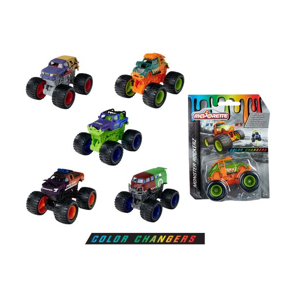  212057257 Xe Mô Hình Vượt Địa Hình MAJORETTE Monster Rockerz Color Changers 