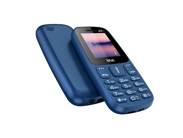 Điện thoại di động Vtel E10 4G (Màu xanh) – Hàng Chính Hãng, Bảo Hành 12 Tháng