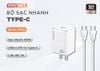 Bộ sạc nhanh cao cấp Vivumax PD30c 30W kèm cáp Type C to Type C 66W