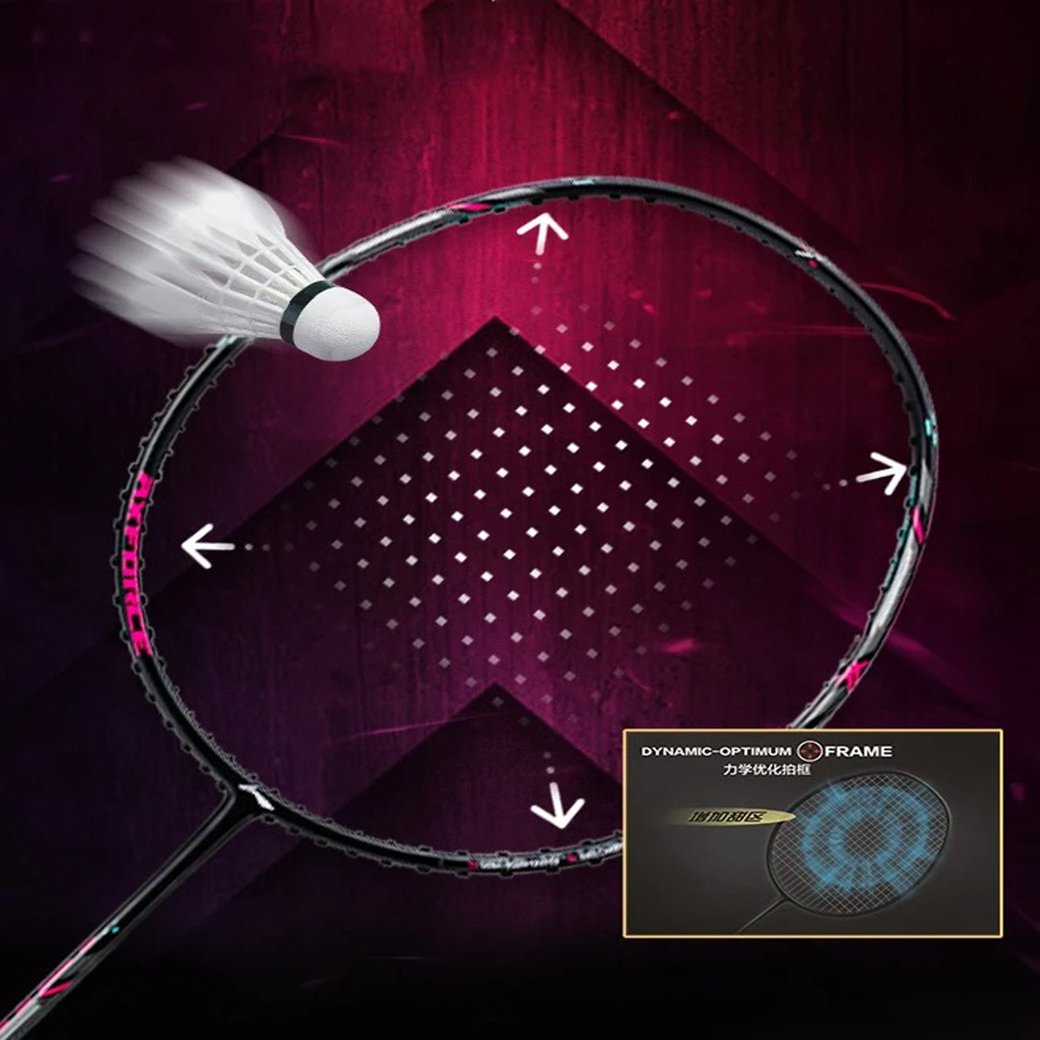 Vợt cầu lông Li Ning Thunder AXFORCE CANNON (4U)Black