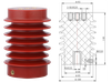 Stanchion Insulation Type of Voltage Sensor