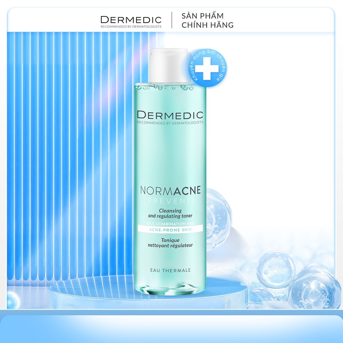  Toner làm sạch dành cho da dầu mụn NORMACNE Cleansing And Regulating Skin Toner 200ml 