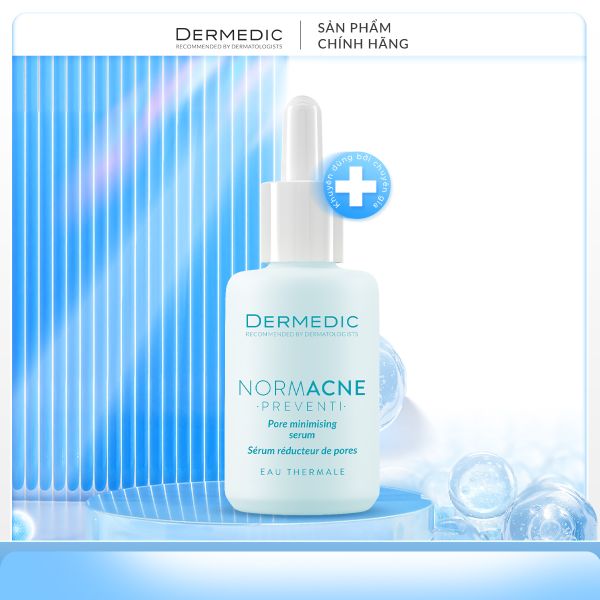  Serum Dermedic Normacne kiềm dầu se khít lỗ chân lông cho da dầu Normacne Preventi Widened Pores Serum 30 ml 