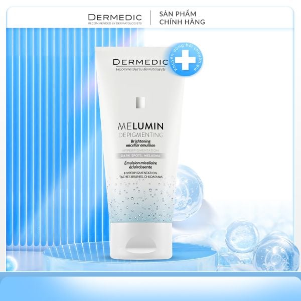  Gel rửa mặt dưỡng trắng da MELUMIN Brightening Micellar Emulsion 200ml 