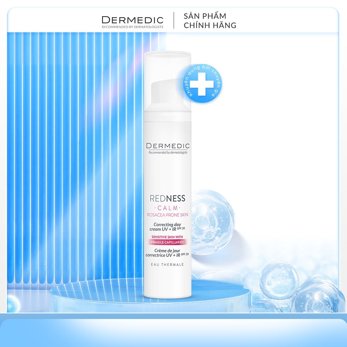  Kem Dưỡng Ban Ngày Da Nhạy Cảm REDNESS Rosacea Prone Skin Correcting Day Cream UV + IR SPF20 