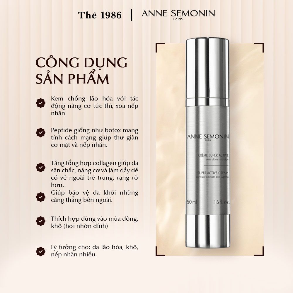  Kem săn chắc da ban ngày Anne Semonin Super Active Cream 50ml 