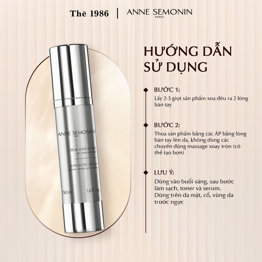  Kem săn chắc da ban ngày Anne Semonin Super Active Cream 50ml 