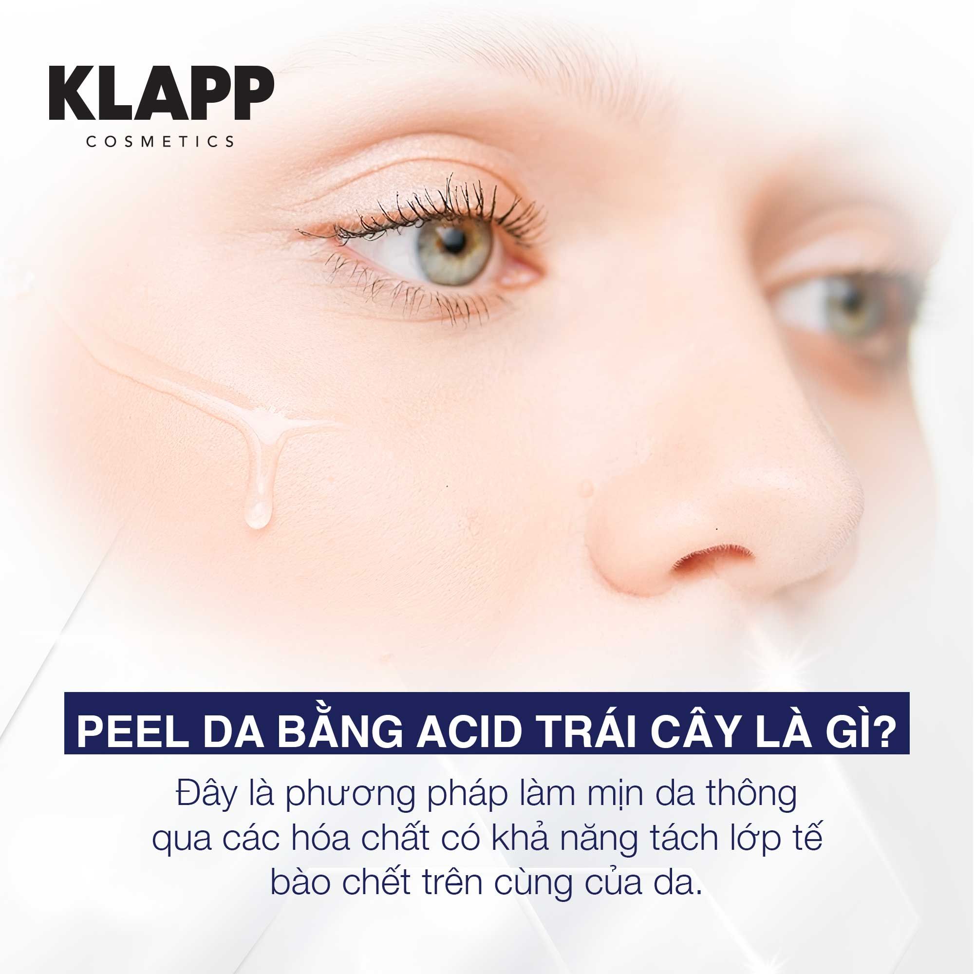  Tinh chất thay da sinh học, tái tạo da Klapp ASA Peel Serum 