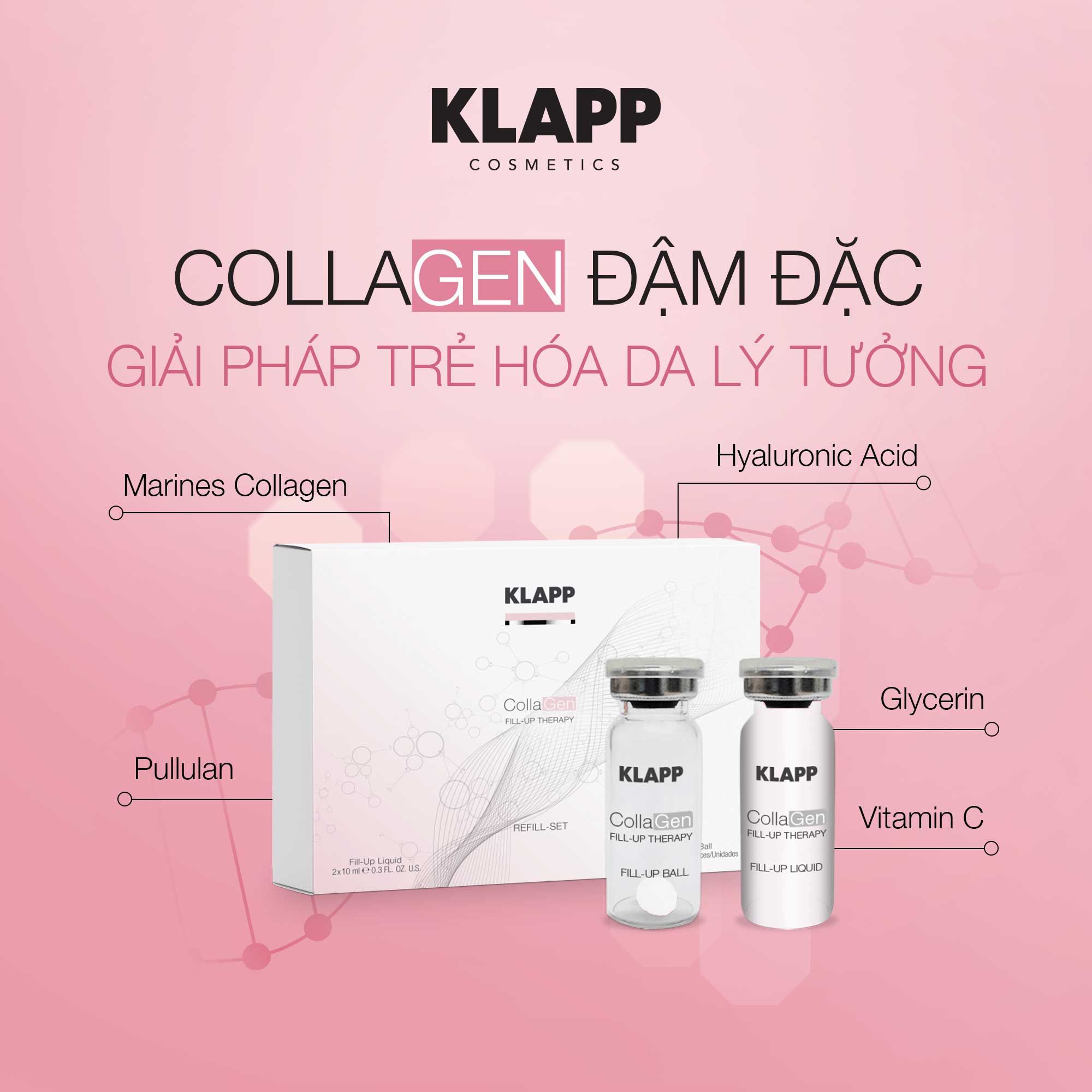  Bộ đôi bổ sung Collagen săn chắc, mềm mịn da Klapp Collagen Refill Set 