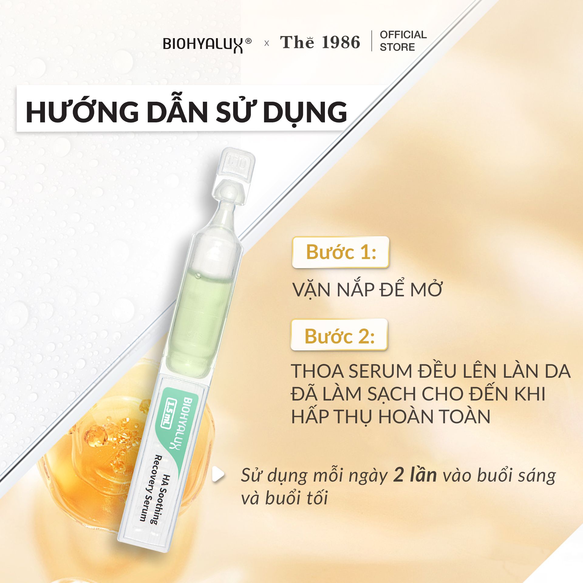  Serum HA Phục Hồi Cấp Ẩm Da Nhạy Cảm Biohyalux HA Soothing Recovery Serum 