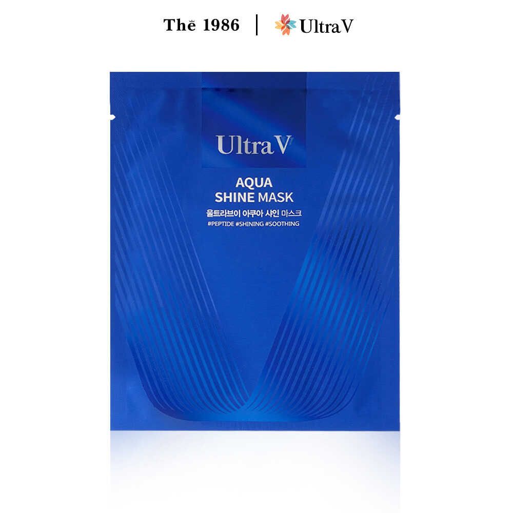  Mặt nạ dưỡng trắng, cấp ẩm tức thì - Ultra V Aqua Shine Mask (1 miếng) 