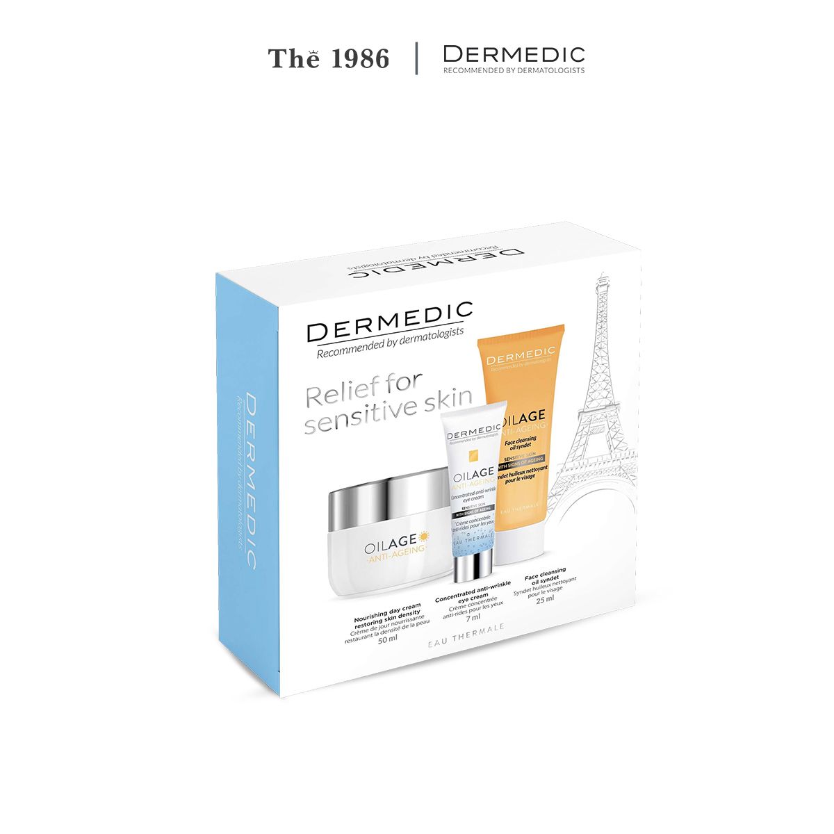  Bộ Dưỡng Da Ban Ngày Dermedic Oilage - Chống Lão Hóa và Phục Hồi Da 