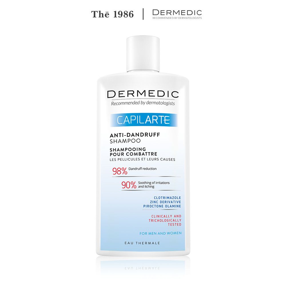  Dầu Gội Sạch Gàu Giảm Ngứa Da Đầu Dermedic Capilarte Anti Dandruff Shampoo Combating Its Cause 300Ml 