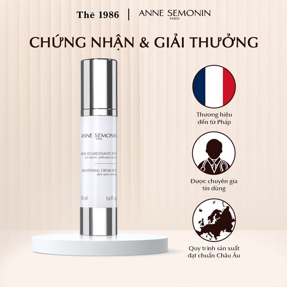  Kem sáng da ban ngày Anne Semonin Brightening Cream SPF15 50ml 