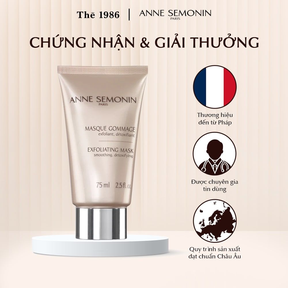 Mặt nạ tẩy tế bào chết Anne Semonin Exfoliating Mask 75ml The1986