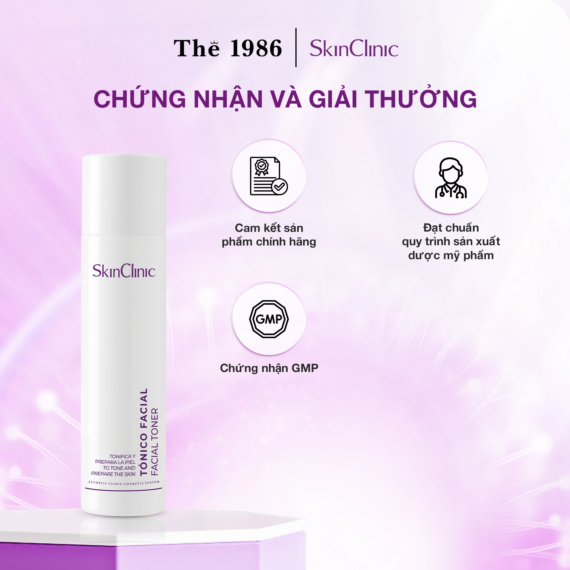  Toner cân bằng dộ ẩm và độ pH cho da SkinClinic Facial Toner 