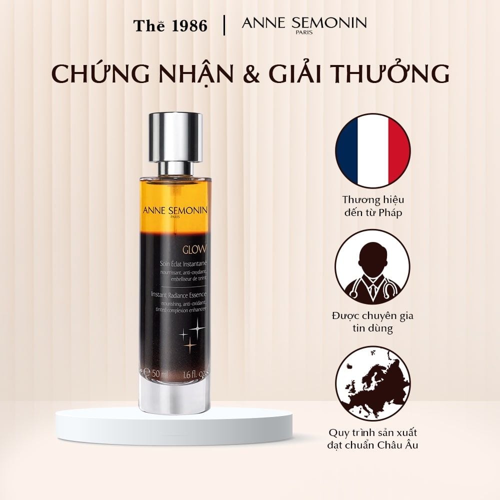  Tinh chất tạo màu da rám nắng Anne Semonin Glow - Instant Radiance Essence 50ml 