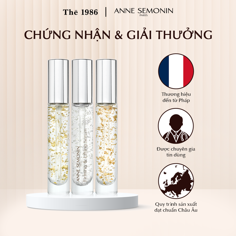  Serum tinh chất vàng Anne Semonin Gold Firming & Lifting Serums 3x15ml 