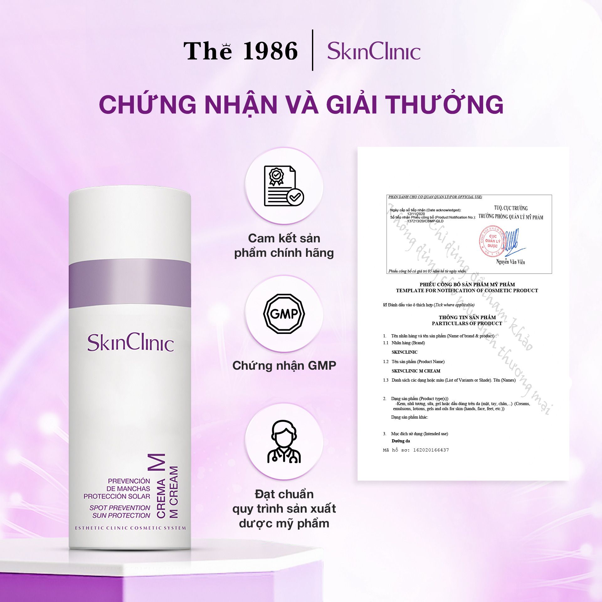  Kem dưỡng ban ngày tích hợp chống nắng M CREAM SkinClinic 50ml 