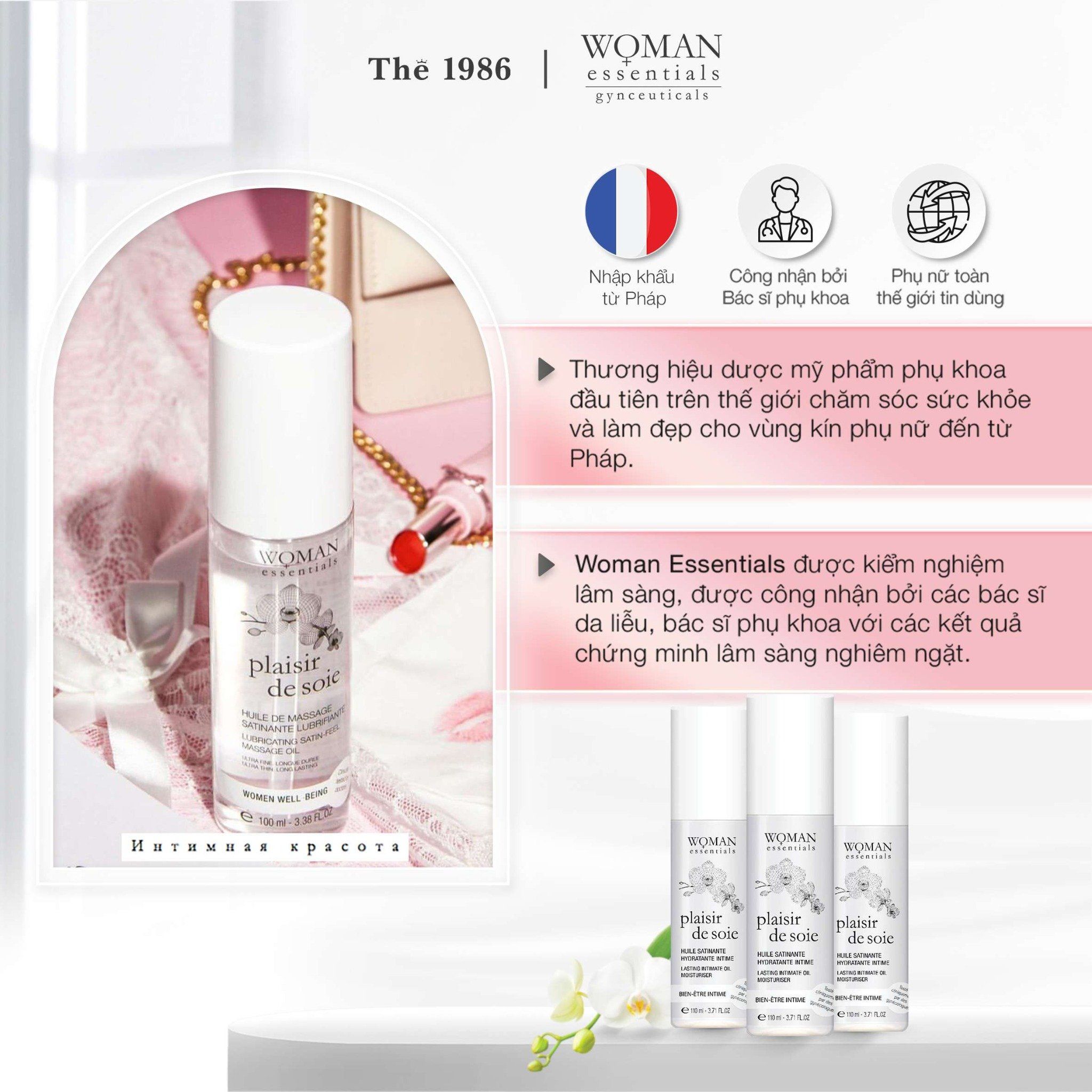  Dầu Dưỡng Ẩm Làm Mềm Vùng Kín Woman Essentials Plaisir de Soie 110ml 