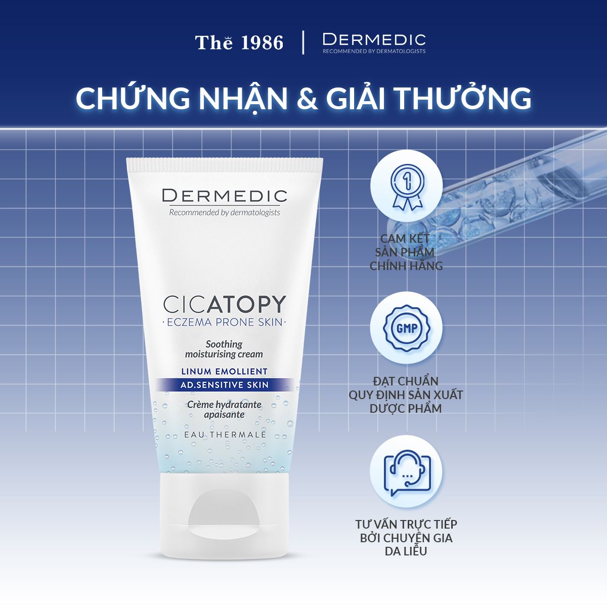  Kem dưỡng da tay Dermedic CICATOPY REGENERATING HAND CREAM 75ml 