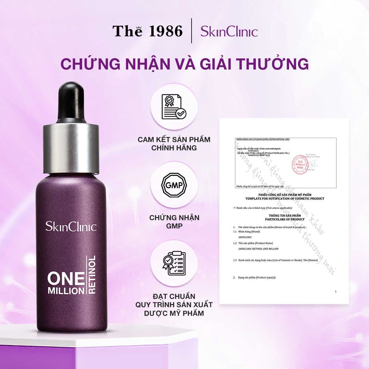  Serum trẻ hóa da toàn diện Skinclinic Retinol One Million 