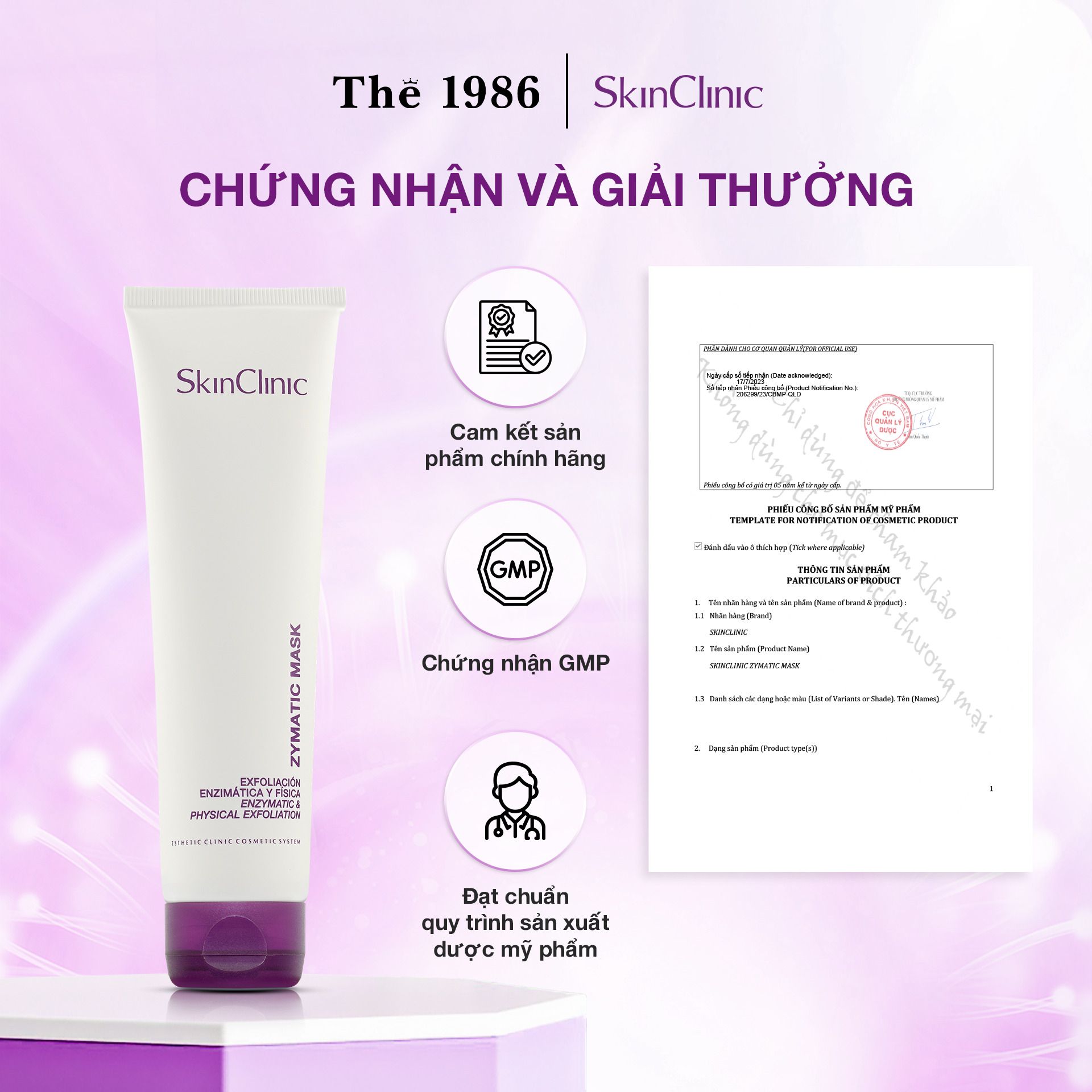  Mặt nạ tẩy tế bào chết vật lý - Enzyme SkinClinic Zymatic Mask 100ml 