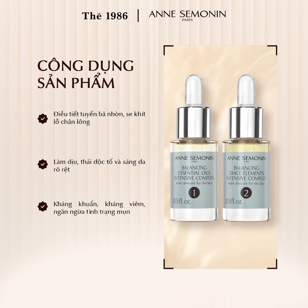  Phức hợp cân bằng da Anne Semonin Balancing Intensive Complex 2x15ml 