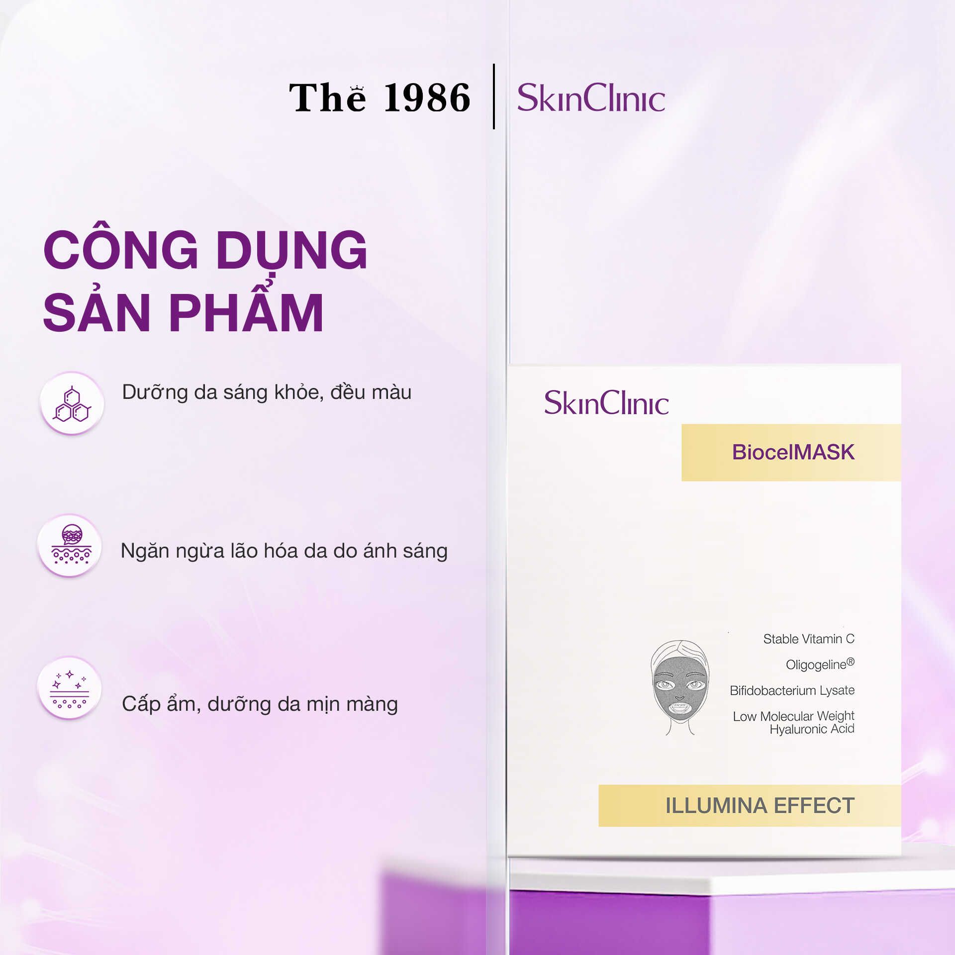  Mặt nạ sinh học Skinclinic Biocelmask Illumina Effect 20ml 