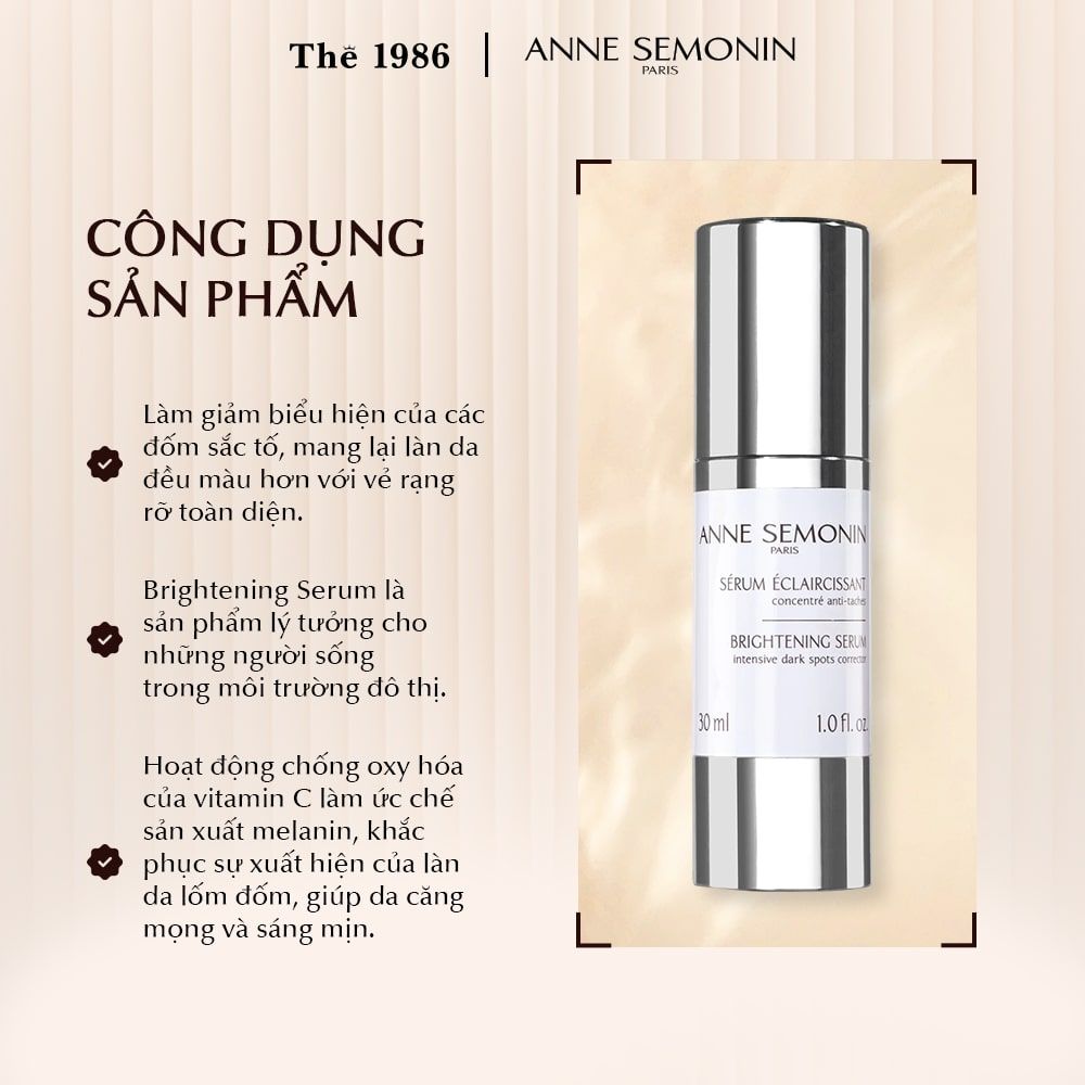  Serum sáng da Anne Semonin Brightening Serum 30ml 