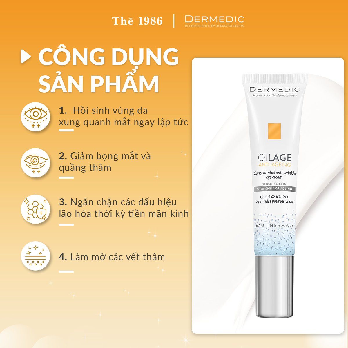 Bộ Dưỡng Da Ban Ngày Dermedic Oilage - Chống Lão Hóa và Phục Hồi Da 