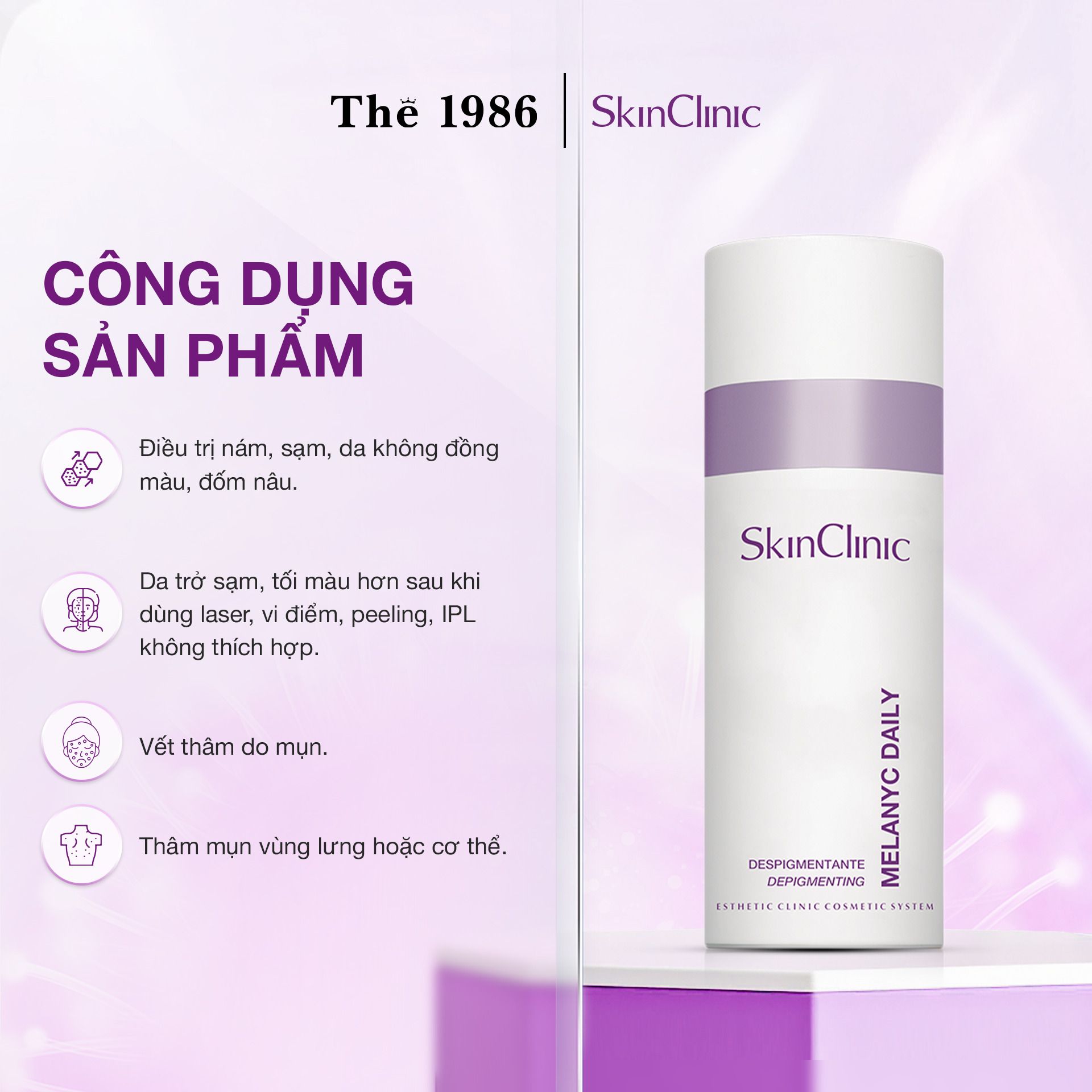  MELANYC DAILY - KEM ĐIỀU TRỊ NÁM CÓ THỂ SỬ DỤNG HÀNG NGÀY 