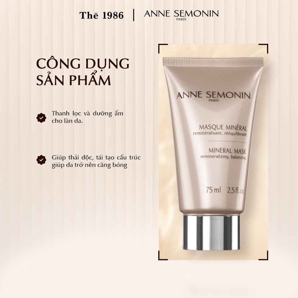  Mặt nạ khoáng chất biển Anne Semonin Mineral Mask 75ml 