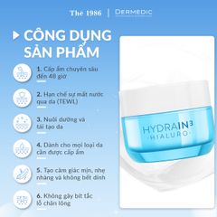 Công dụng HYDRAIN3 HIALURO Cream-gel ultra-hydrating