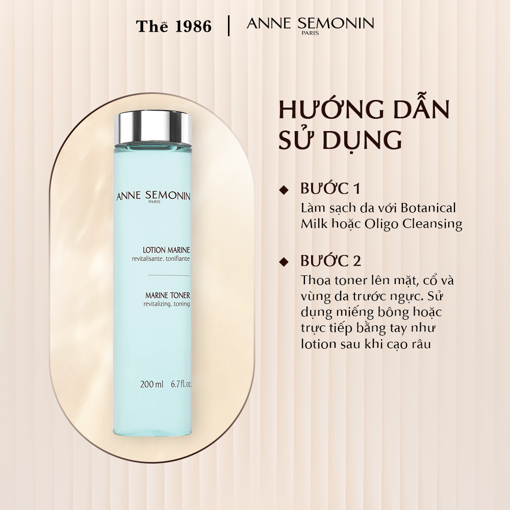  Toner nước biển Anne Semonin Marine Toner 200ml 