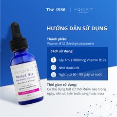 Hướng dẫn sử dụng sản phẩm HINNAO Methyl B12