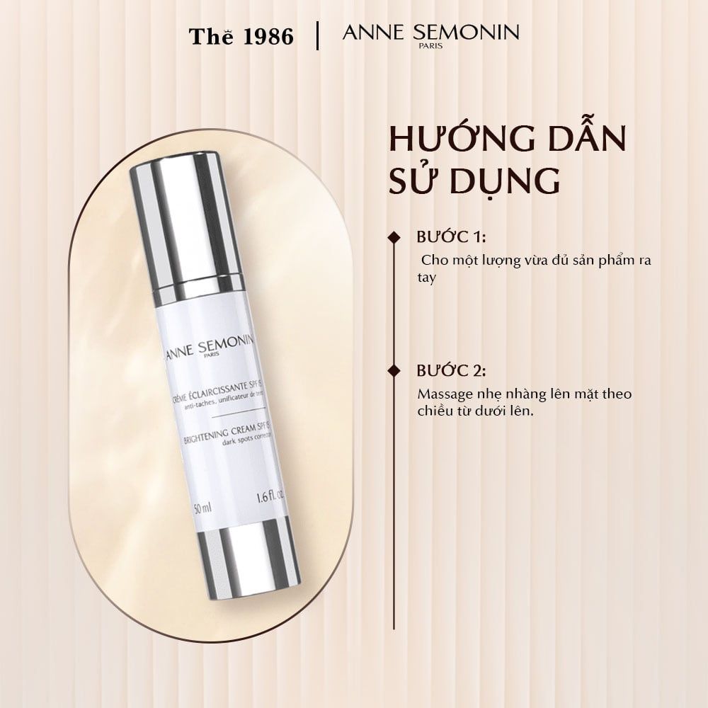  Kem sáng da ban ngày Anne Semonin Brightening Cream SPF15 50ml 