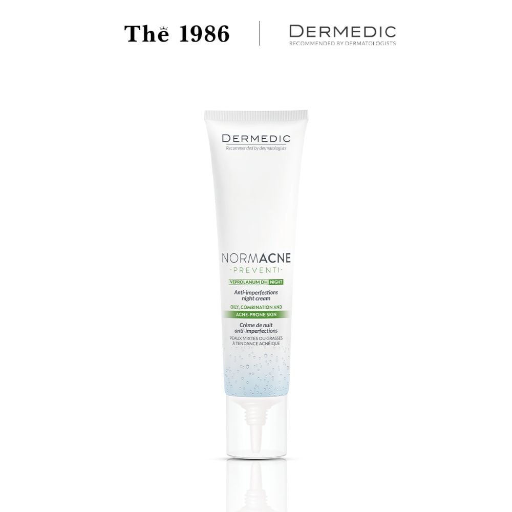  Kem Dưỡng Dermedic Cho Da Dầu Mụn Normacne Anti-Imperfections Night Cream 40ml 