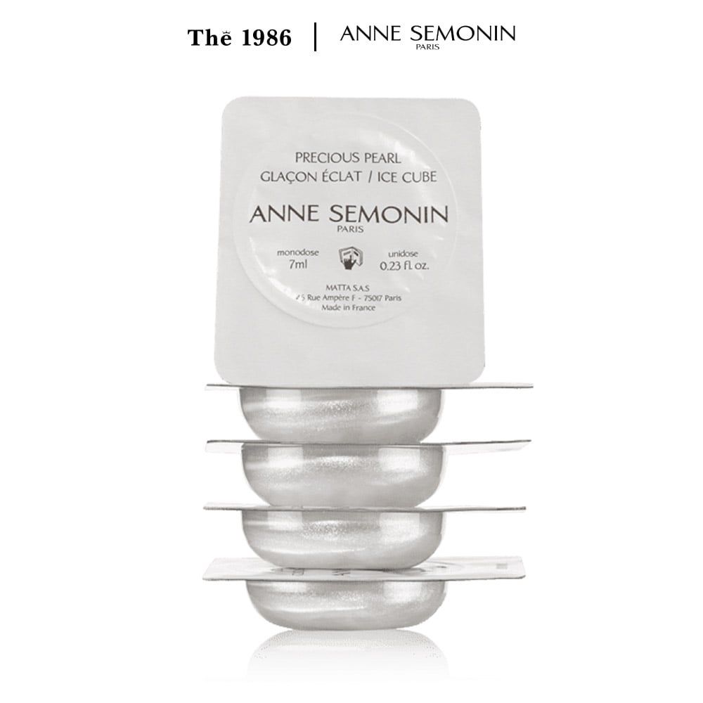  Serum băng dưỡng ẩm, sáng da, thu nhỏ lỗ chân lông Precious pearl ice cube - Anne Semonin 7ml (1 VIÊN) 