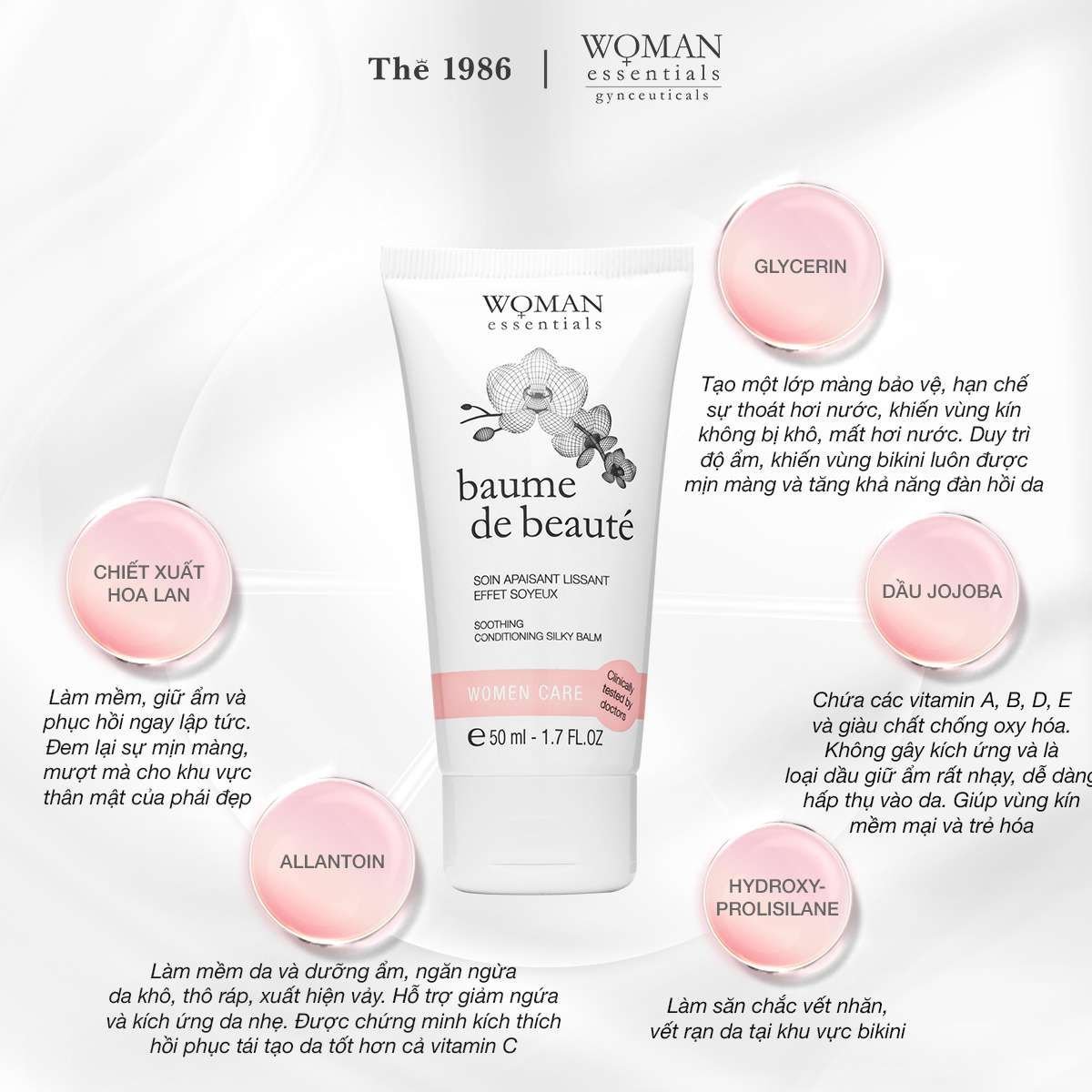  Kem phục hồi và tái tạo vùng kín sau tổn thương Baume De Beauté 50ml 