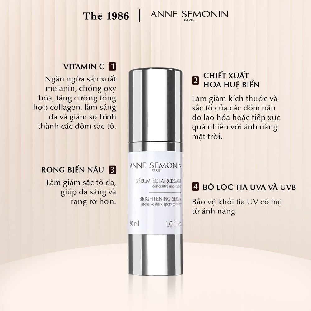  Serum sáng da Anne Semonin Brightening Serum 30ml 