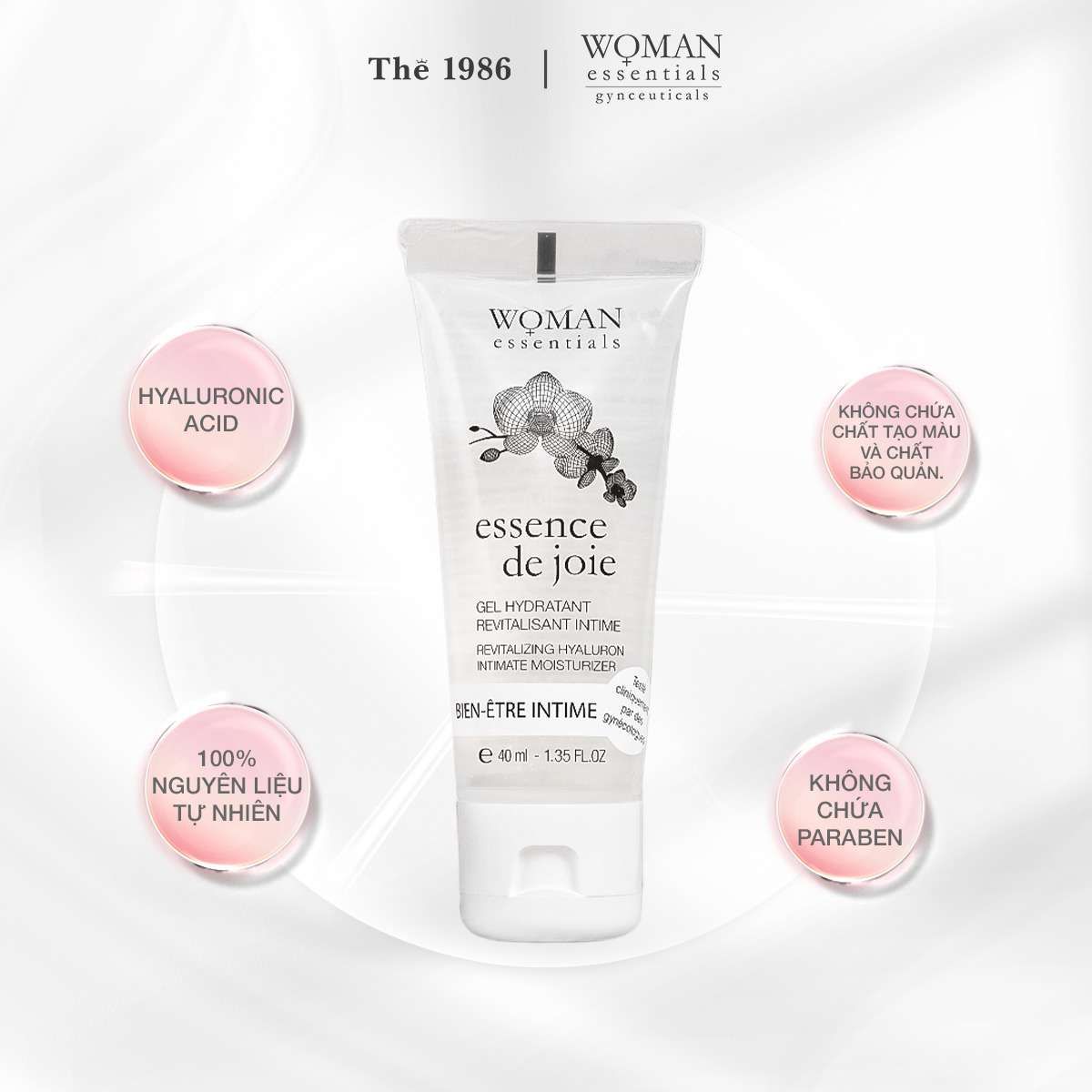  Gel dưỡng ẩm điều trị khô vùng kín Essence De Joie 40ml (Date: 17/08/2025) 