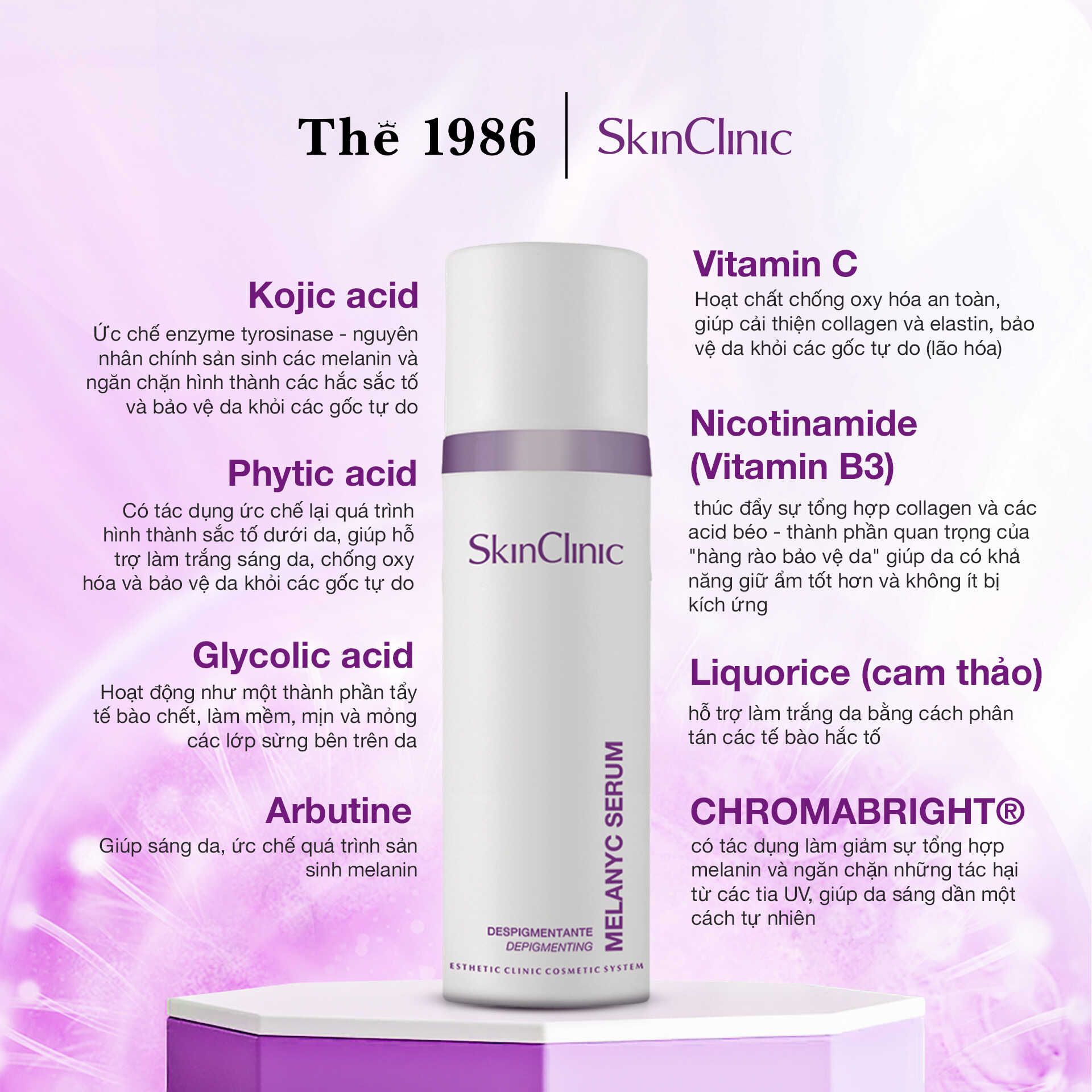  MELANYC SERUM - SERUM CHỐNG LÃO HÓA VÀ ĐIỀU TRỊ TĂNG SẮC TỐ DA 