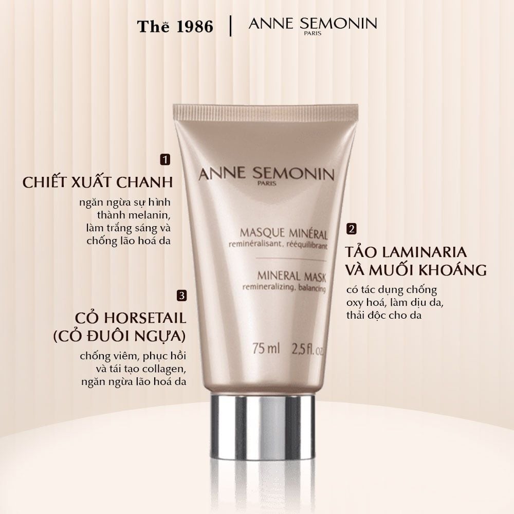  Mặt nạ khoáng chất biển Anne Semonin Mineral Mask 75ml 