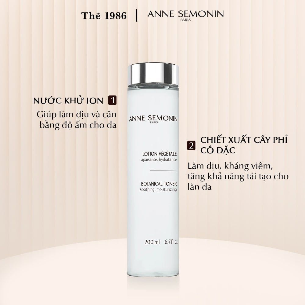  Toner thực vật Anne Semonin Botanical Toner 200ml 