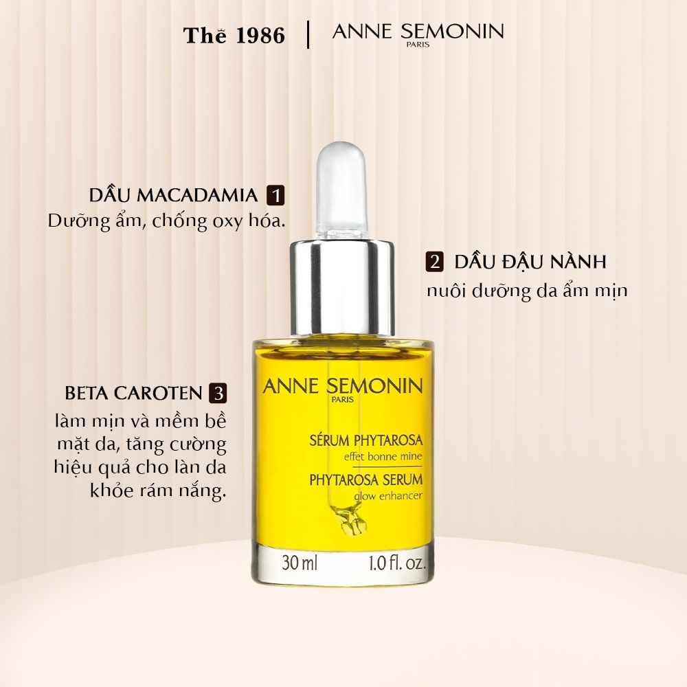  Serum dưỡng ẩm sâu Anne Semonin Phytarosa Serum 30ml 