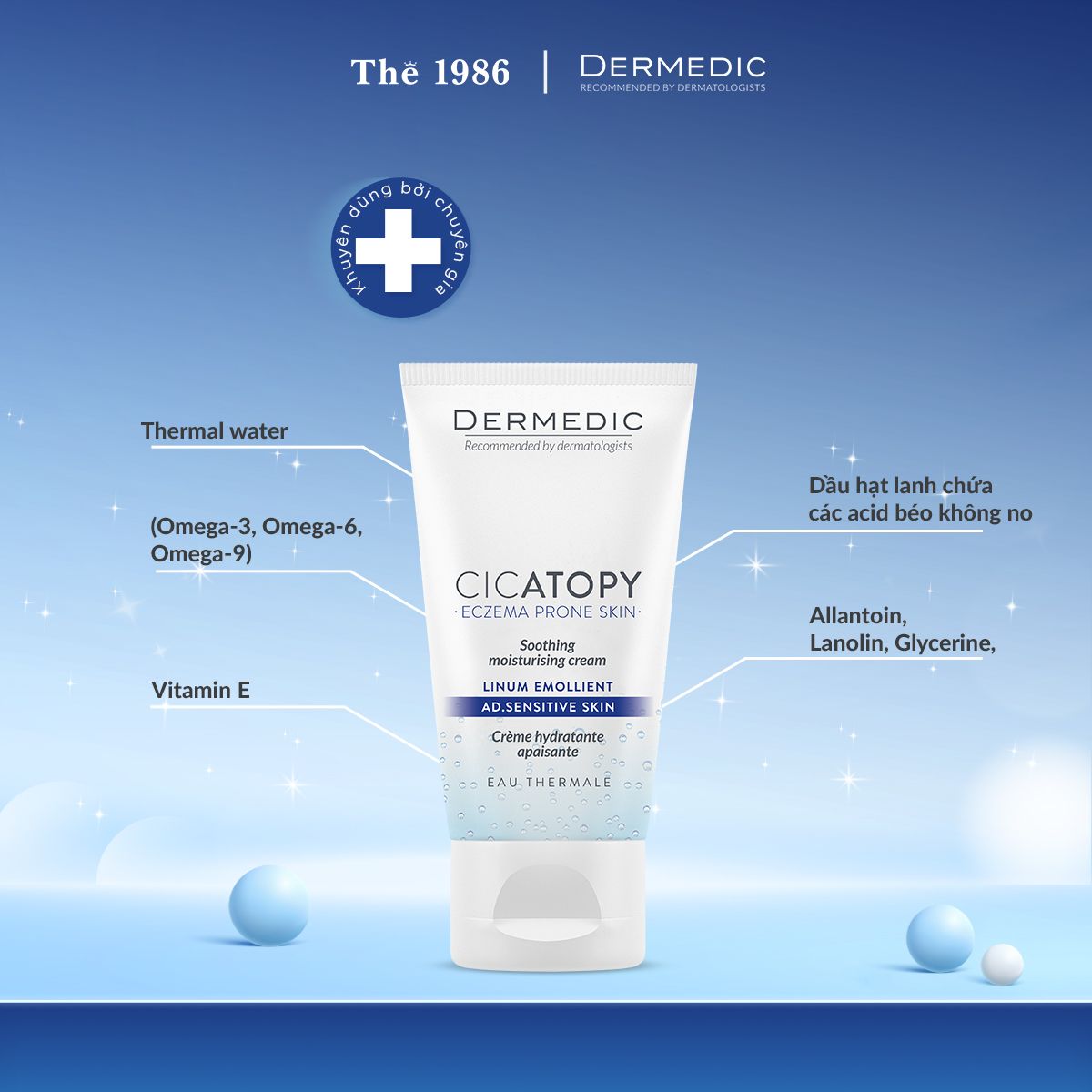  Kem dưỡng da tay Dermedic CICATOPY REGENERATING HAND CREAM 75ml 