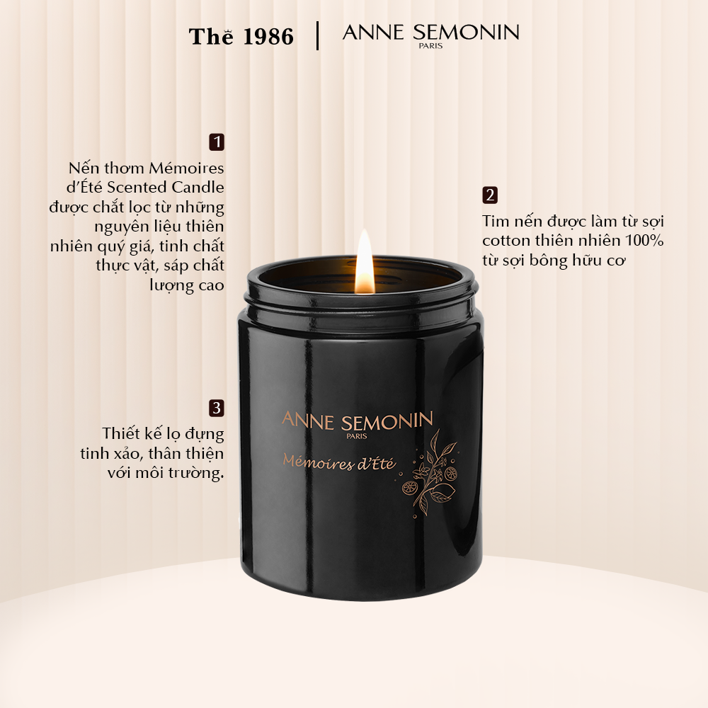  Nến thơm Anne Semonin Scented Candle 170 gram 